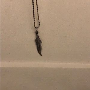 Sterling Silver Feather Necklace